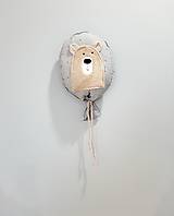 Balón na stenu STONE bodky bavlna macko svetlohnedý SADY