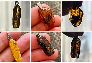 Náhrdelníky - Natural Amber Pendant / Prívesok prírodný jantár - 15428066_