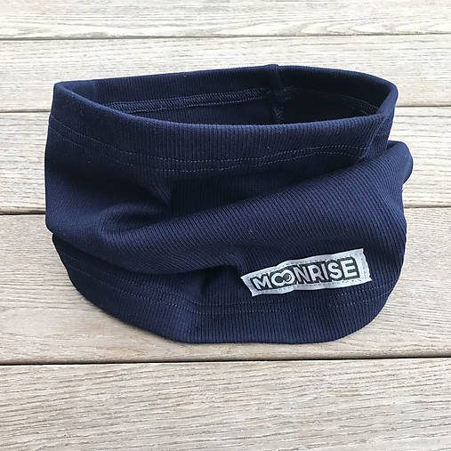 Detské doplnky - Rebrovaný tunel organic - dark blue - 15426547_