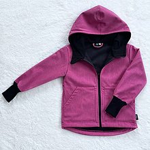 Detské oblečenie - Softshellová bunda ružová melír - 15426720_