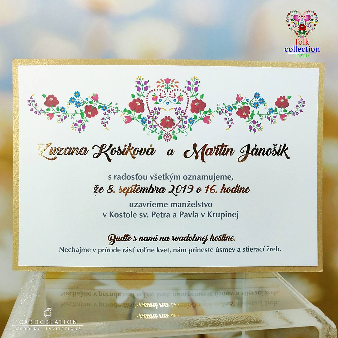 svadobné oznámenia d2110