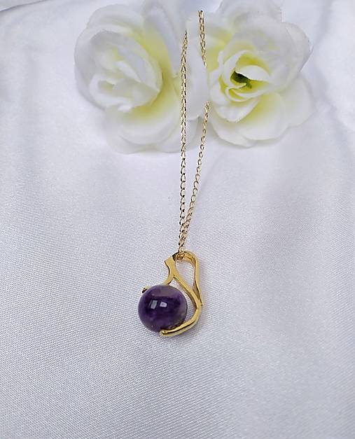 Náhrdelníky - Čaroit prívesok v pozlátenom striebre Ag925/1000 - 15428690_