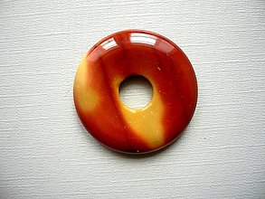 Minerály - Donut 30 mm - jaspis mookait, č.35f - 15429804_