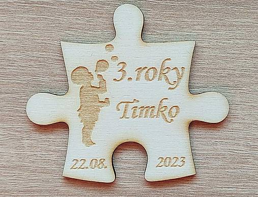 Narodeninové magnetky puzzle 70x3mm