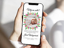 Grafika - Narodenie dieťaťa Oznámenie o narodenie bábätka Mobil 3 - 15432478_