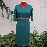 Šaty - Šaty s folklórnou stužkou vzorok -50% 15€ - 15432117_