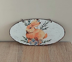 Tabuľky - tabuľka na dvere zajačik a bahniatka - 15431211_