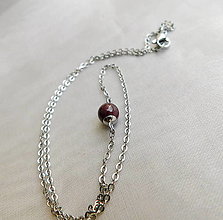 Náhrdelníky - Granátový - náhrdelník - 15436612_