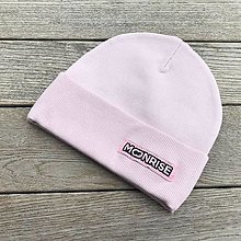 Detské čiapky - Rebrovaná čiapka organic - poudre pink - 15434220_