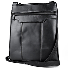 Pánske tašky - Crossbody kožená taška v čiernej farbe - 15435111_