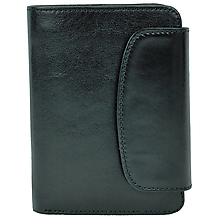 Peňaženky - Luxusná dámska kožená peňaženka v čiernej farbe - 15435407_