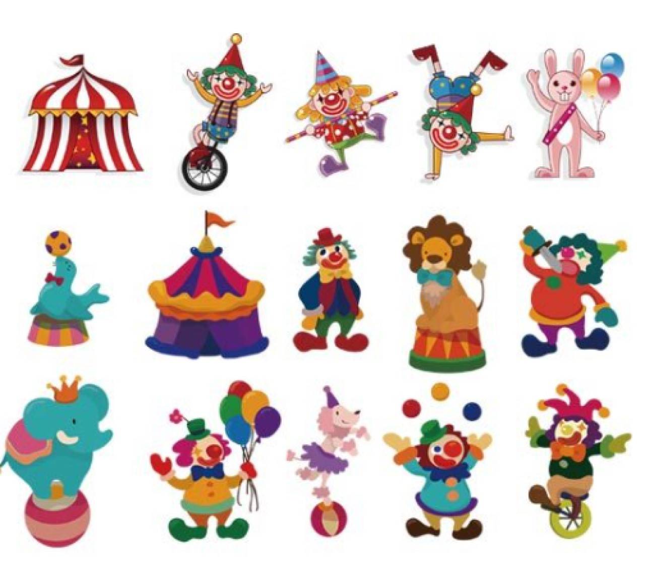 NZ101 Detské nažehľovačky cirkus