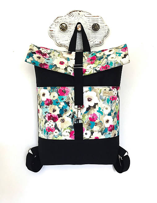 - Rolltop batoh Kvety Monet - 15433874_