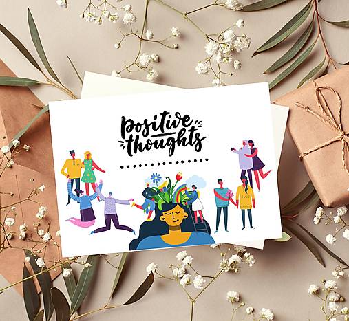 Papiernictvo - Pohľadnica " Positive " - 15435487_