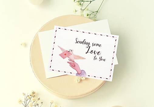 Papiernictvo - Pohľadnica "Love" - 15435609_