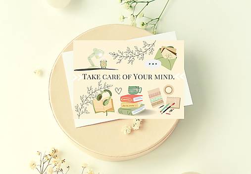 Papiernictvo - Pohľadnica "Take Care"  - 15435870_