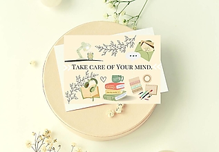 Papiernictvo - Pohľadnica "Take Care" - 15435870_
