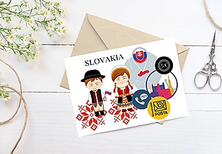 Papiernictvo - Pohľadnica "Slovakia"  - 15435897_