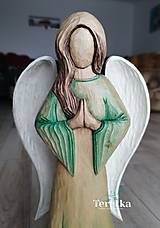 Sochy - Anjel s dlaňami v modlitbe - 15435344_