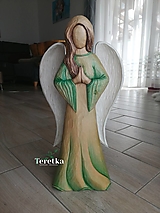 Sochy - Anjel s dlaňami v modlitbe - 15435346_