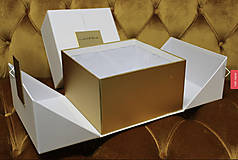 Obalový materiál - Luxusné darčekové boxy (21cm - Čierna) - 15438770_