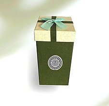 Obalový materiál - Luxusné darčekové boxy GRATIS (18cm - Zelená) - 15438742_