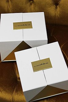 Obalový materiál - Luxusné darčekové boxy GRATIS (21cm - Zlatá) - 15438744_