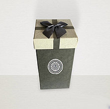 Obalový materiál - Luxusné darčekové boxy (18cm - Šedá) - 15438782_