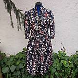 Šaty - Kvetinové vintage šaty  vzorok -50%  23.5 - 15438608_