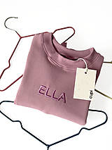 Detské oblečenie - Detská mikina s menom ELLA - lavender - 15438414_