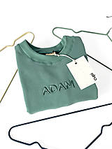 Detské oblečenie - Detská mikina s menom ADAM - old green - 15440628_