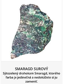 Minerály - Minerál Smaragd surový - 15439982_