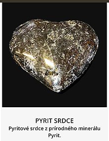 Minerály - Pyritové srdce - 15440199_