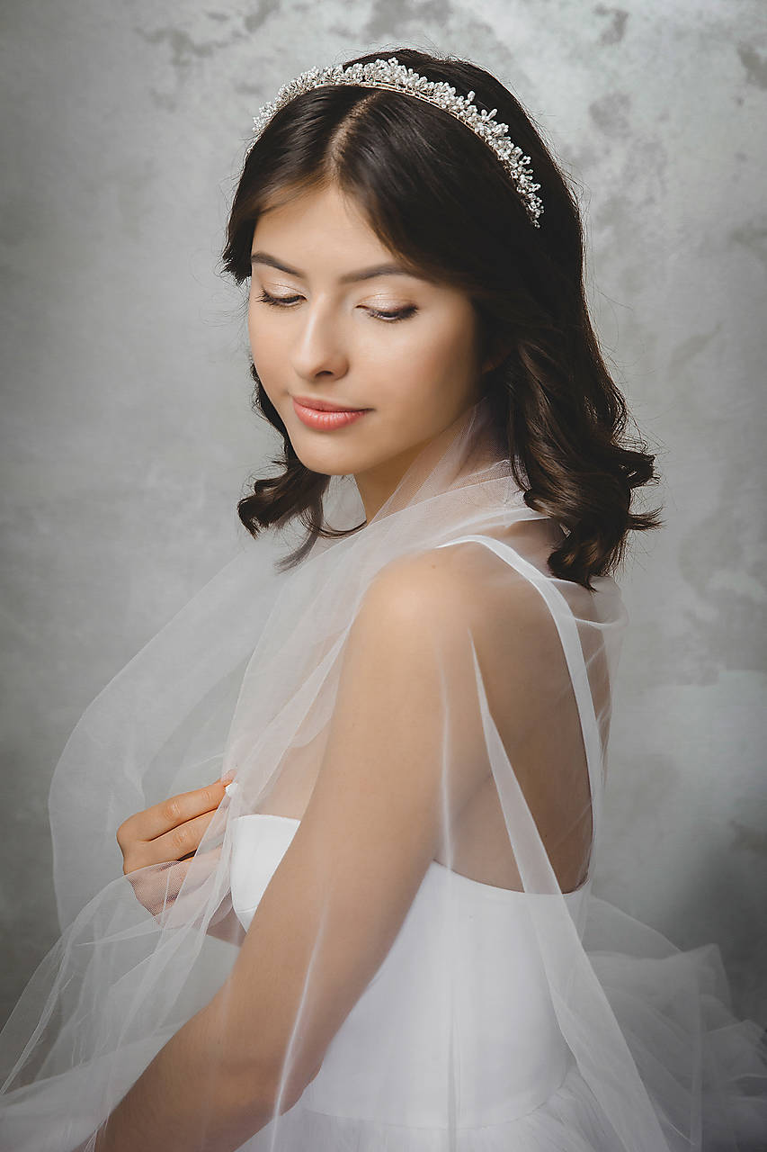 Svadobná čelenka Olívia