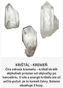 Minerály - Krištáľ Kremeň - 15443394_