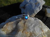 Prstene - moonstone in silver-wire-mesačný kameň - 15447197_
