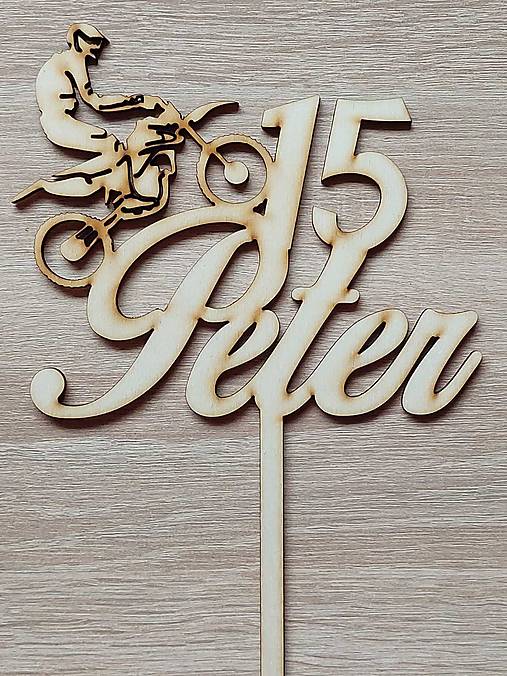 Zapich s menom a motocross 15cm 