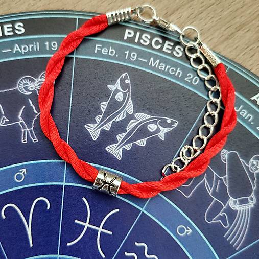 Náramky - Kabbalah, znamenie ryby - 15444850_