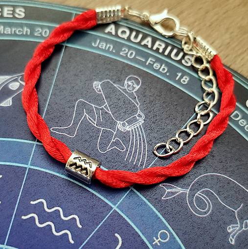 Náramky - Kabbalah, znamenie vodnár - 15444853_