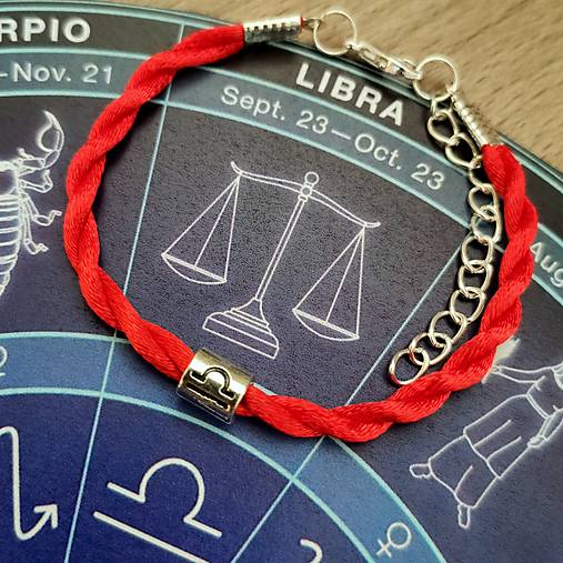 Náramky - Kabbalah, znamenie váhy - 15444875_