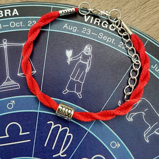 Náramky - Kabbalah, znamenie panna - 15444959_