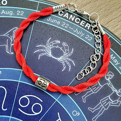Náramky - Kabbalah, znamenie rak - 15444961_