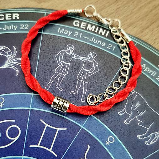 Náramky - Kabbalah, znamenie blíženci  - 15444964_