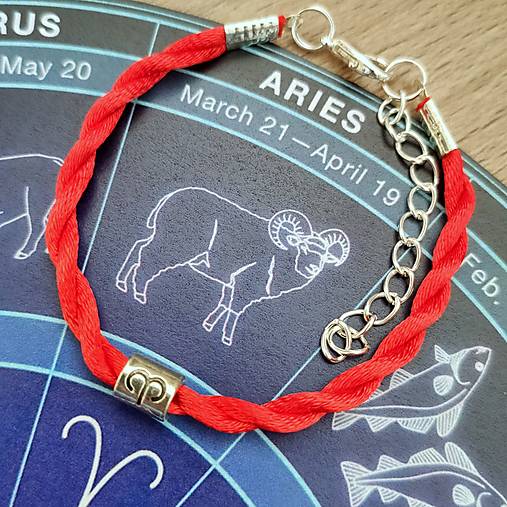 Náramky - Kabbalah, znamenie baran - 15444976_