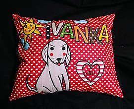 Detský textil - Rozprávkový vankúšik pre Ivanku 🐕♥️ - 15447214_