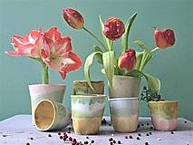 Nádoby - Pohár hrnček váza  dvojfarebný - 15446219_