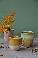 Nádoby - Pohár hrnček váza  dvojfarebný - 15446771_