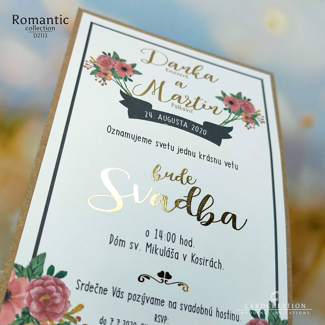 svadobné oznámenia d2113