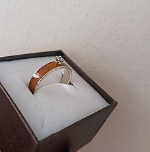 Prstene - Zásnubný prsteň JURING Oliva Slim - 15447419_