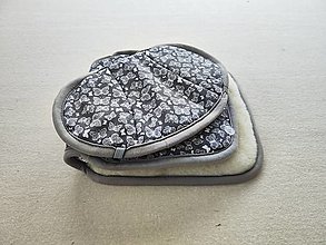 Detský textil - VLNIENKA Podložka do autosedačky  Joie i-spin 360 0/19 kg 100% Merino Top Super wash Natural Motýliky - 15448507_